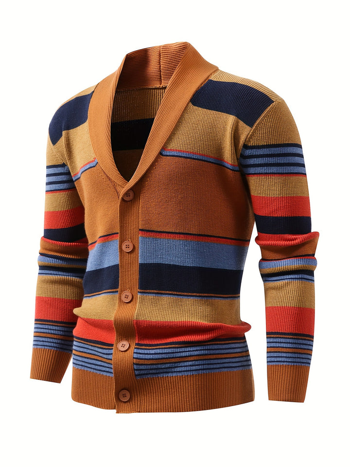 Rensley | Classic Striped Knit Cardigan