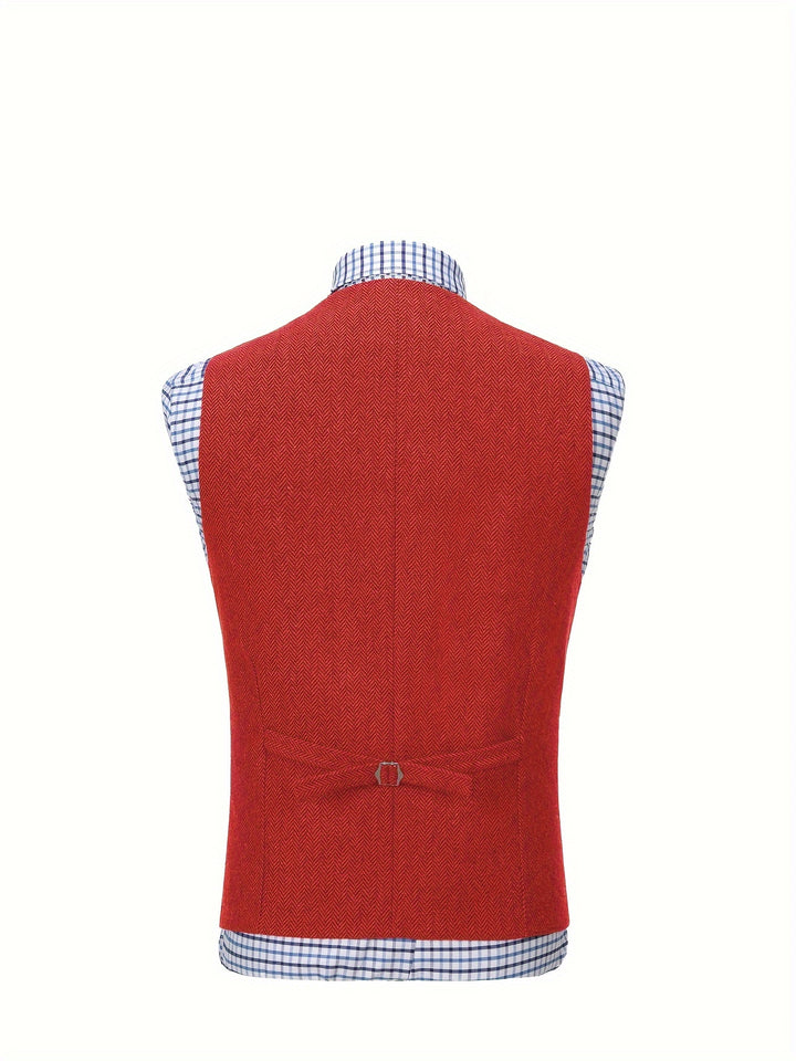 Colton | Heritage Herringbone Vest