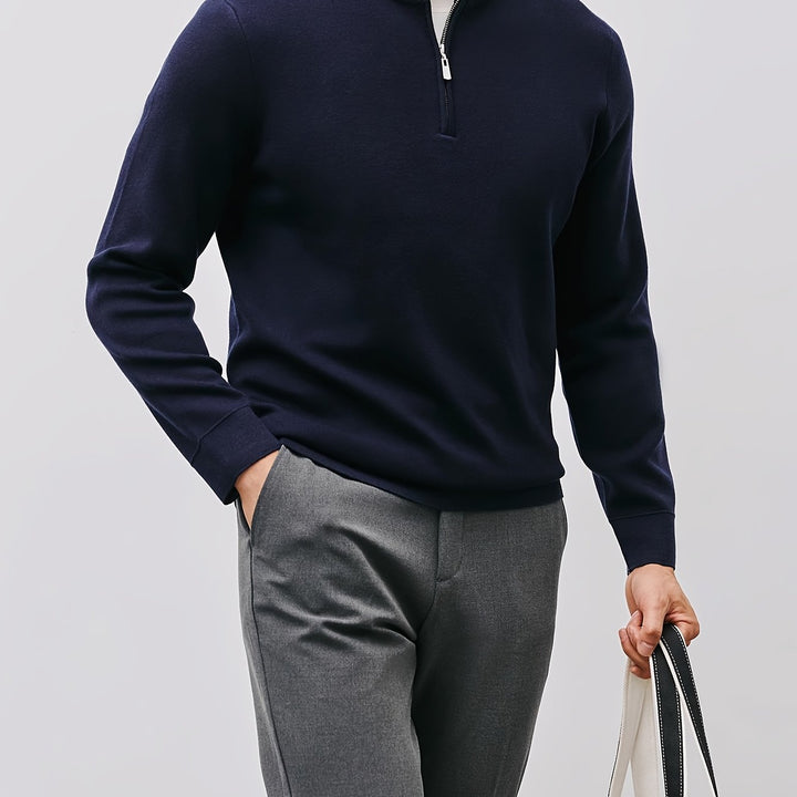 Nathaniel | Refined Quarter-Zip Sweater