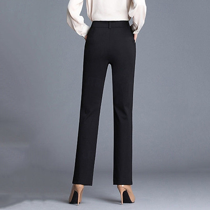 Sophisticated Tailored Straight-Leg Trousers