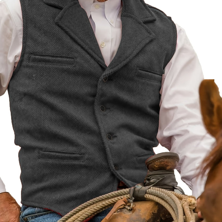 Colton | Heritage Herringbone Vest