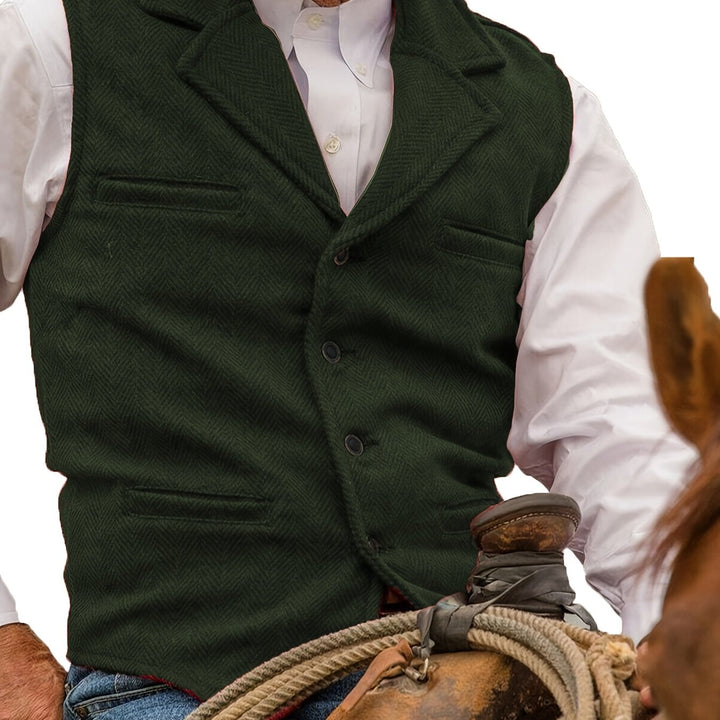 Colton | Heritage Herringbone Vest