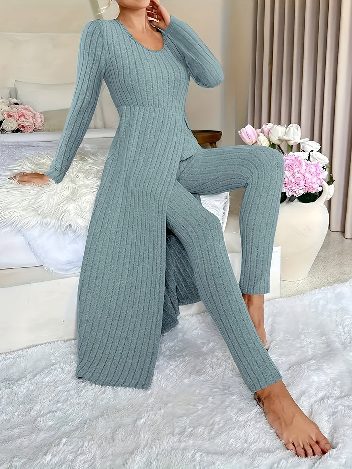 Marina | Ribbed Lounge Two-Piece Set