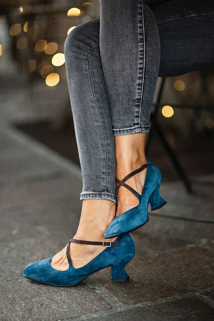 Aubree | Elegant Premium Strap Mid-Heels