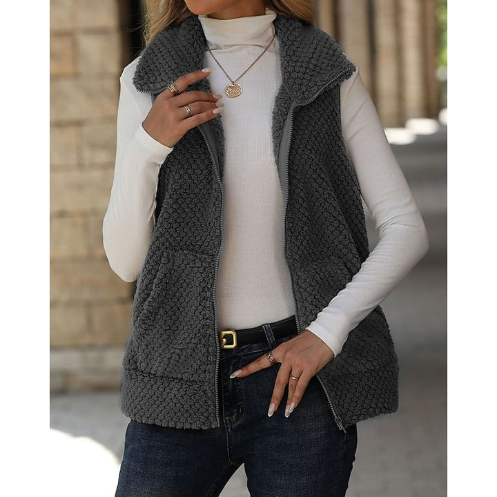 Willow | Cozy Textured Zip Vest