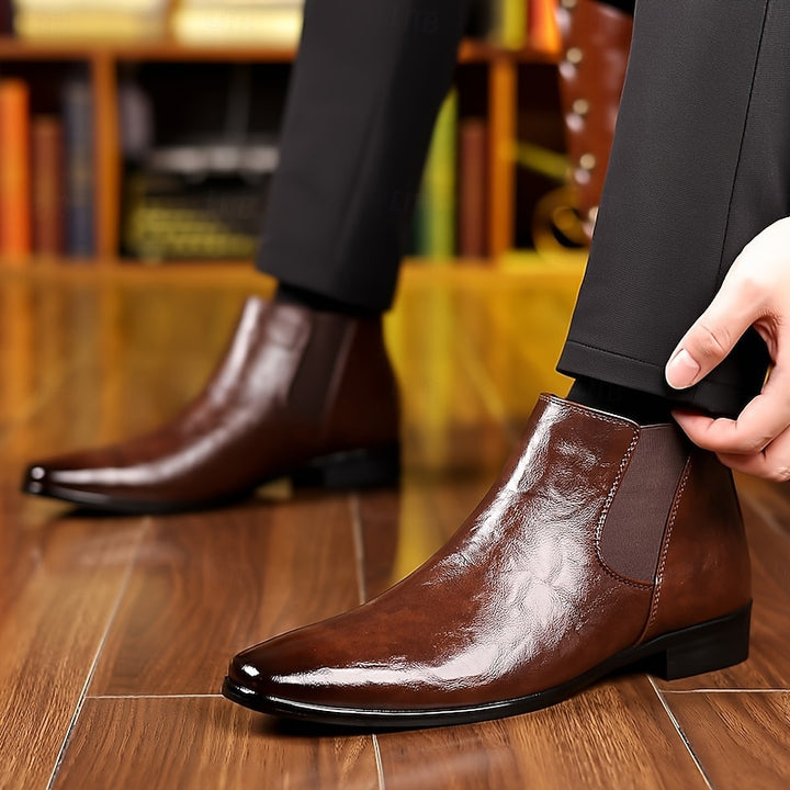 Emory | Polished Ankle Chelsea Boots