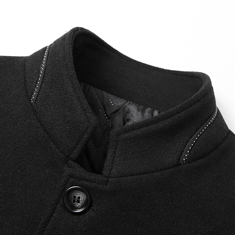 Gregory | Refined Stand-Collar Overcoat