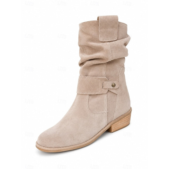 Tessa | Slouchy Buckle Ankle Boots