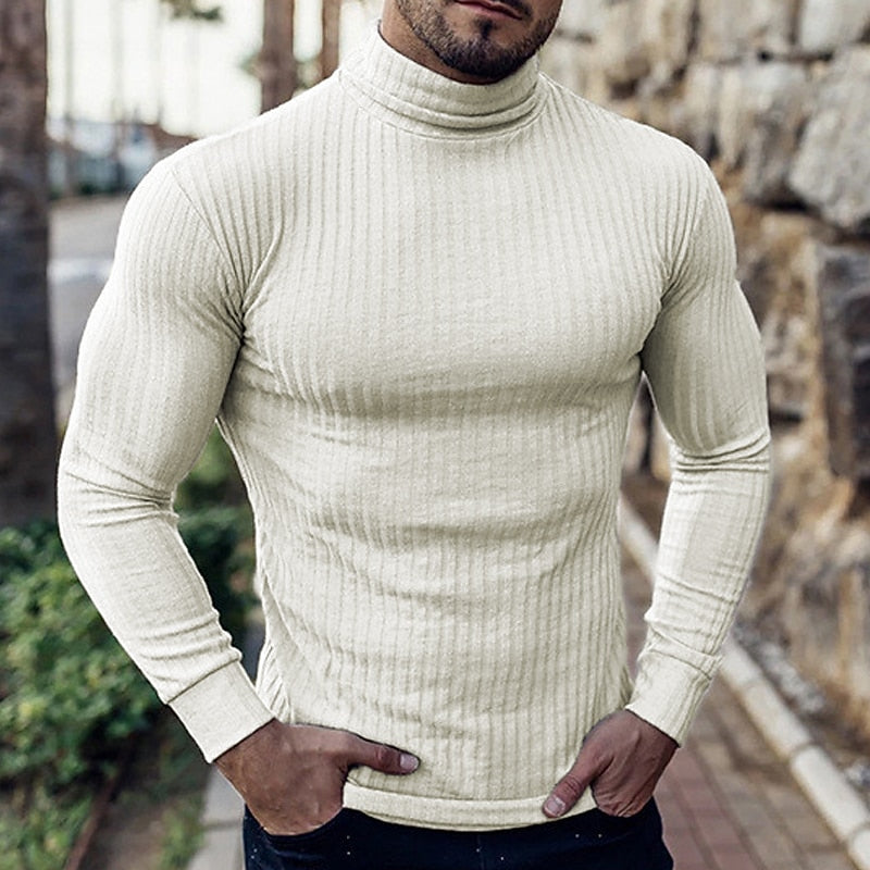 Lucas | Refined Ribbed Turtleneck