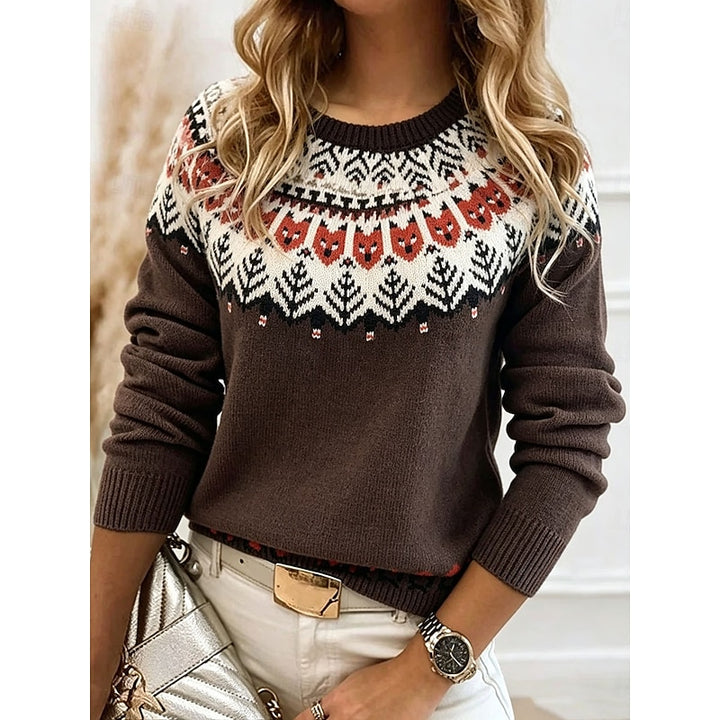 Coralie | Patterned Knit Sweater