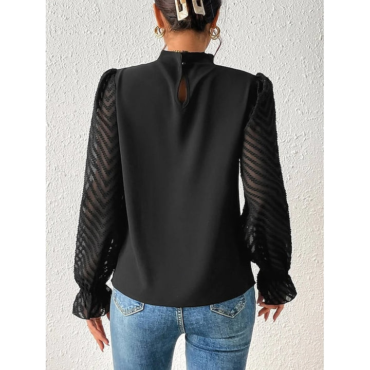 Elspeth | Elegant High-Neck Blouse
