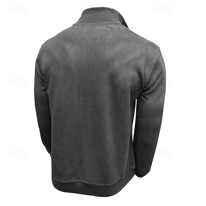 Caleb | Quarter-Zip Stand-Collar Sweatshirt