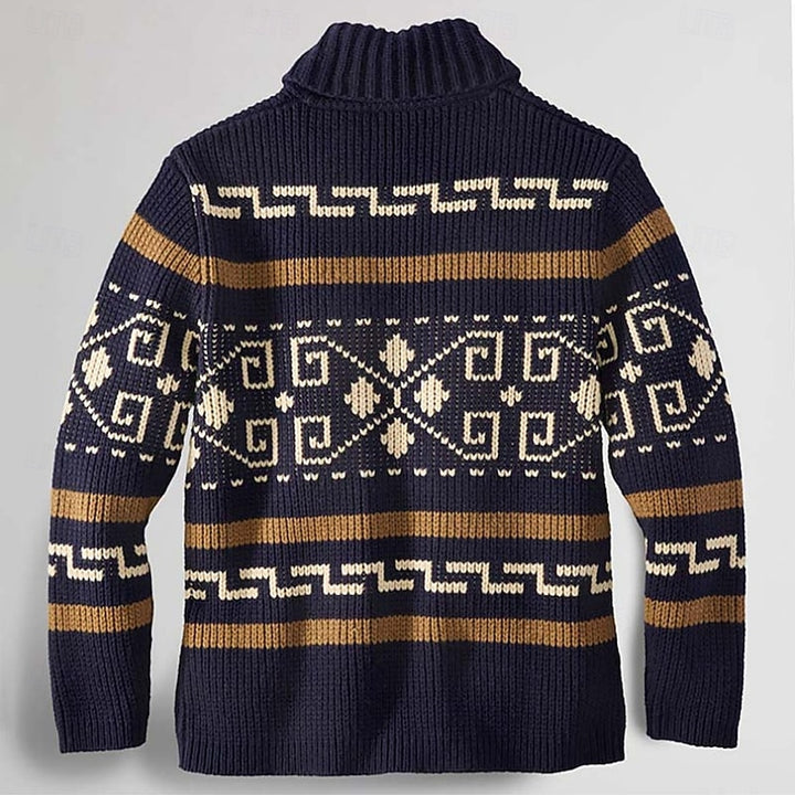 Sawyer | Patterned Zip Cardigan
