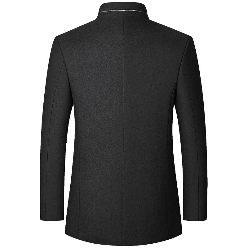 Gregory | Refined Stand-Collar Overcoat