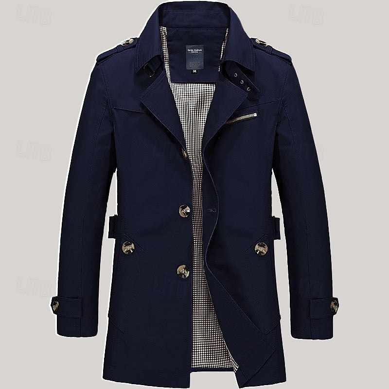 Leonard | Refined Single-Breasted Trench Coat