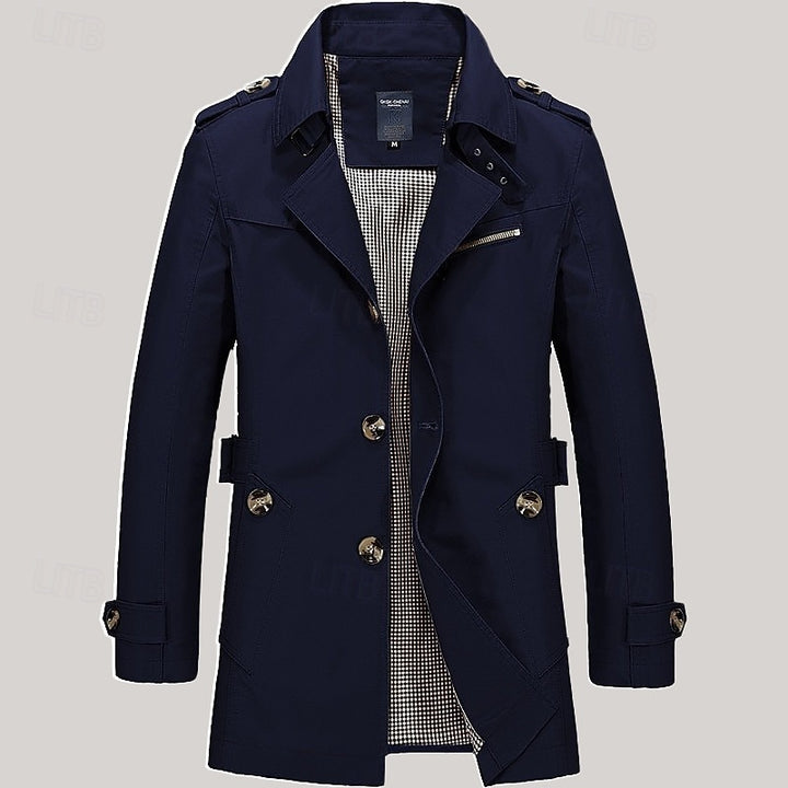 Leonard | Refined Single-Breasted Trench Coat