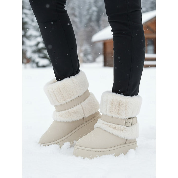 Cecily | Cozy Fur-Trimmed Snow Boots