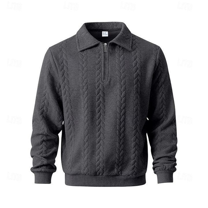 Simon | Collared Quarter-Zip Pullover