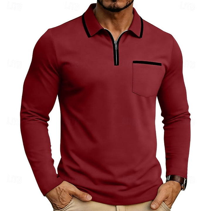 Maurice | Refined Quarter-Zip Polo Shirt
