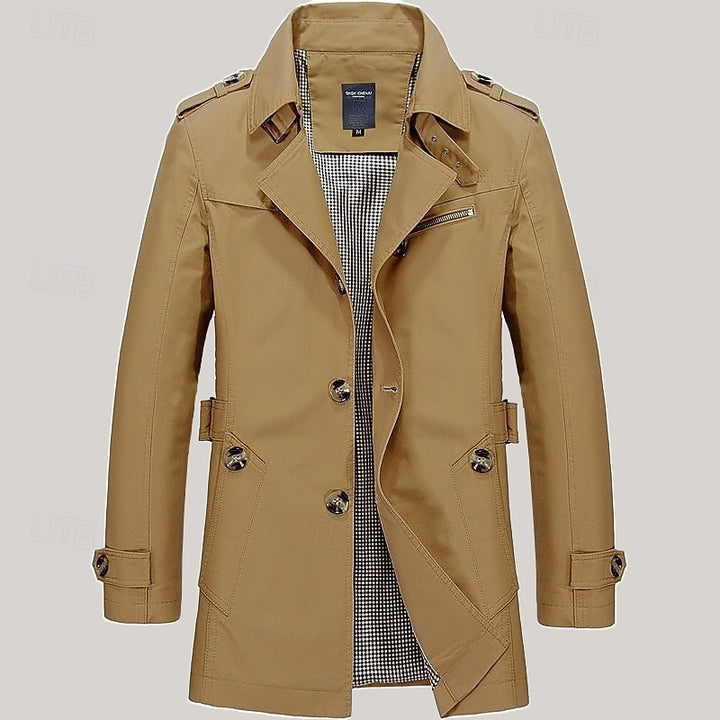 Leonard | Refined Single-Breasted Trench Coat