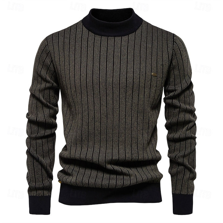 Gerard | Ribbed Mock Neck Sweater