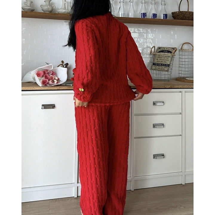 Maribel | Cozy Cherry Two-Piece Set