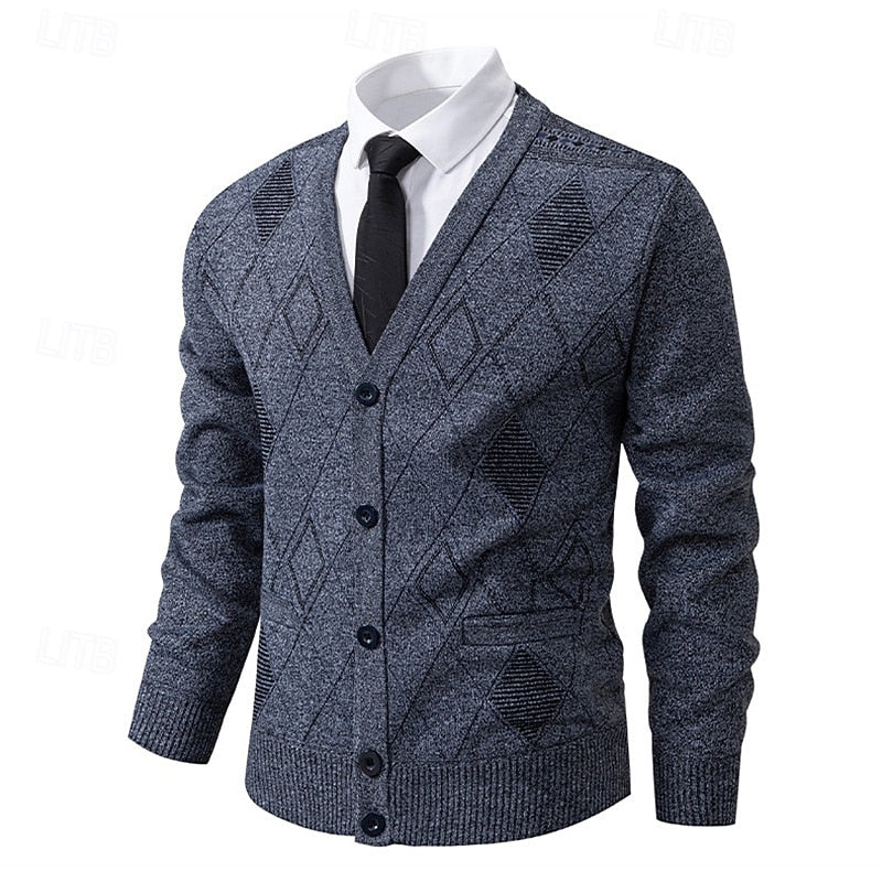 Weston | Refined Argyle Cardigan