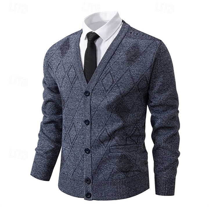 Weston | Refined Argyle Cardigan