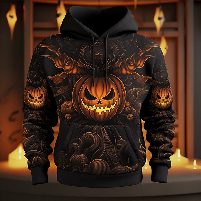 Holden | Halloween Pumpkin Graphic Hoodie
