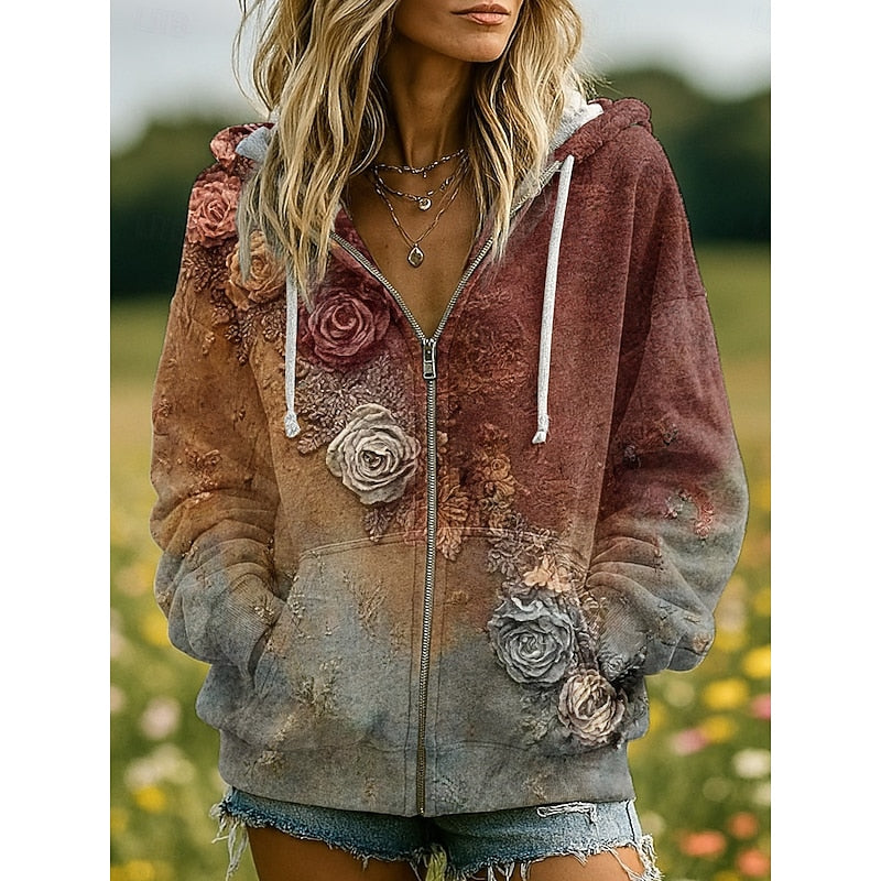 Willow | Nature-Inspired Zip-Up Hoodie