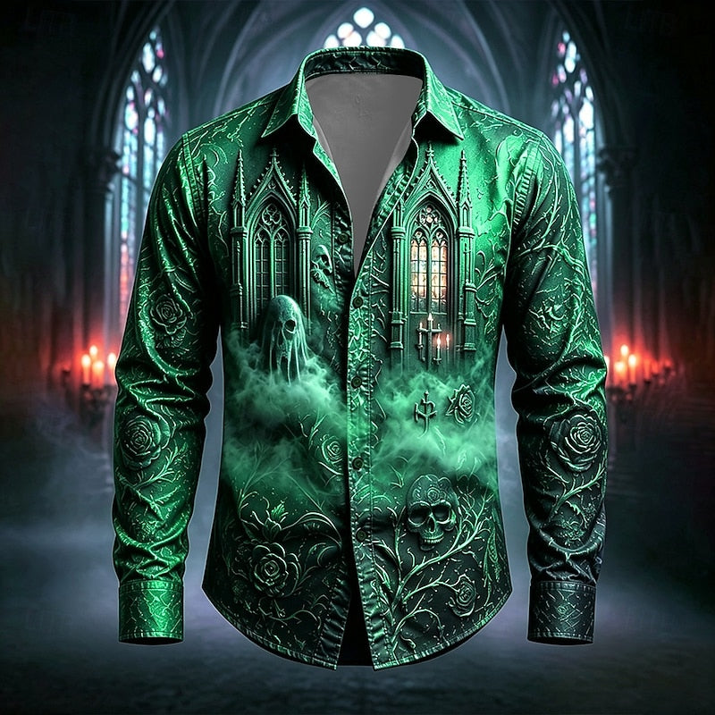 Victor | Gothic Halloween Statement Shirt