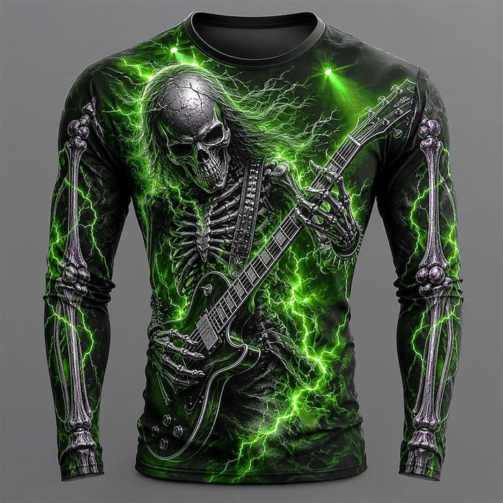Ronan | Skeleton Guitar Halloween Long Sleeve Shirt