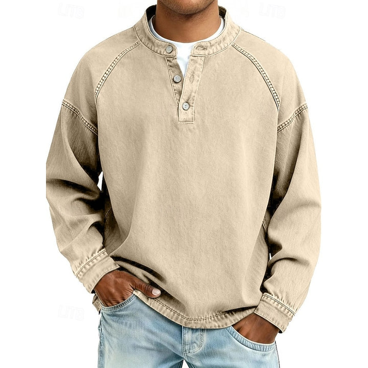 Colby | Vintage Washed Henley Shirt