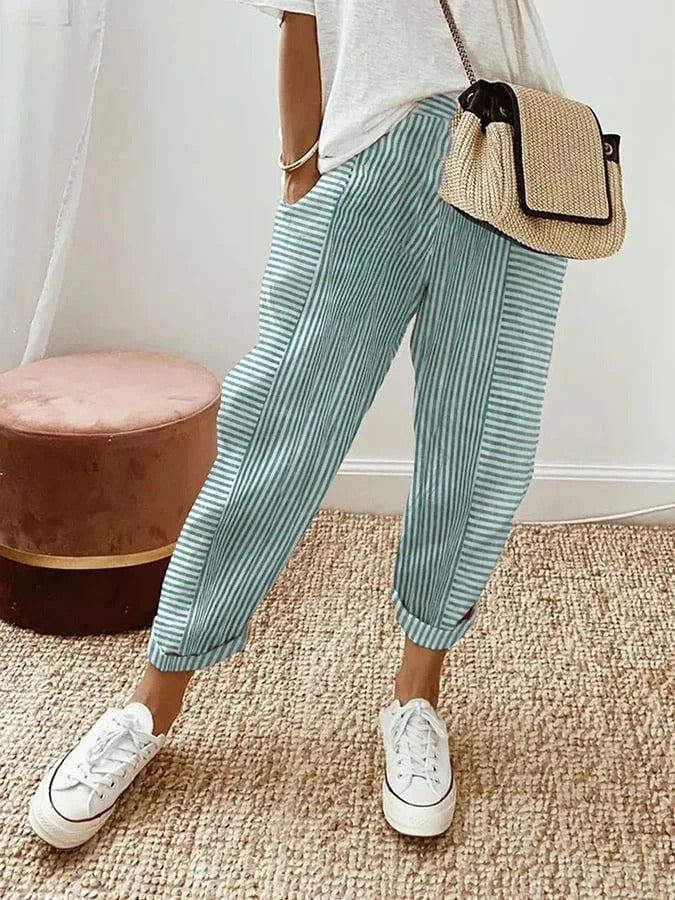 Avery | Relaxed Striped Summer Pants