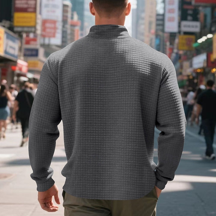 Carson | Quarter-Zip Textured Sweatshirt