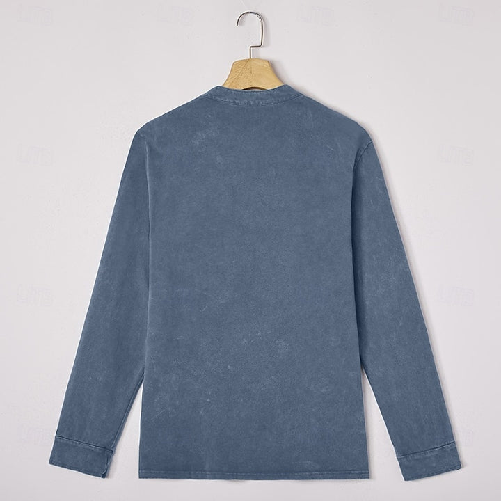 Blaine | Vintage Washed Henley Shirt