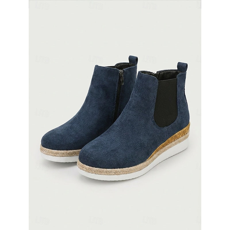 Vera | Cozy Wedge Ankle Boots