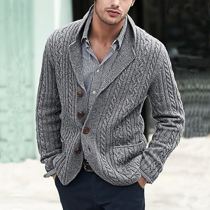 Alexander | Cable-Knit Button Cardigan
