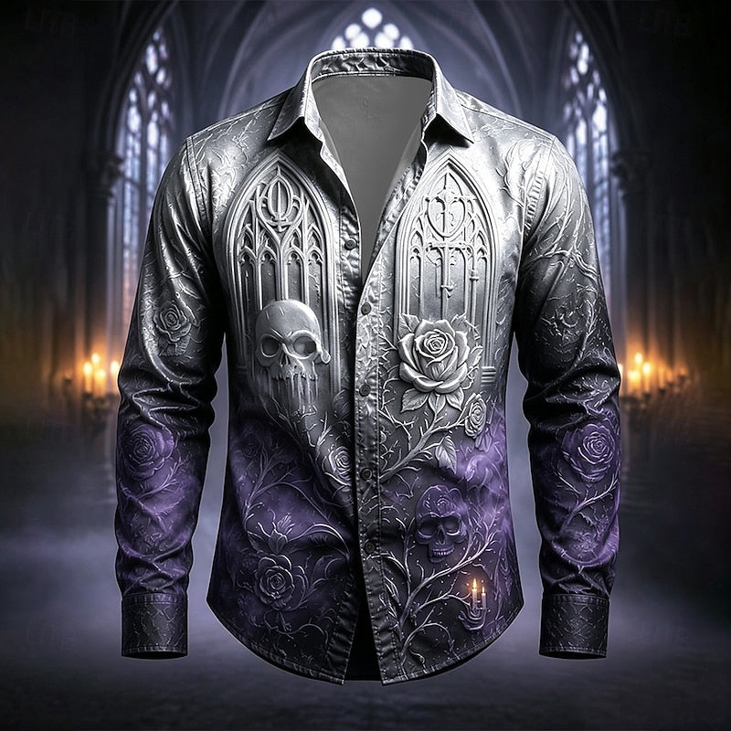 Victor | Gothic Halloween Statement Shirt