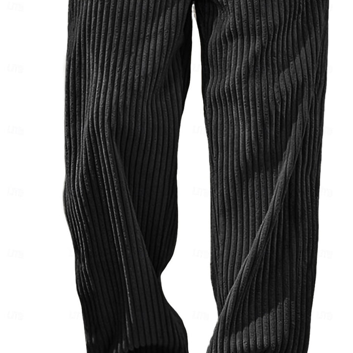Bryson | Relaxed Ribbed Wide-Leg Pants