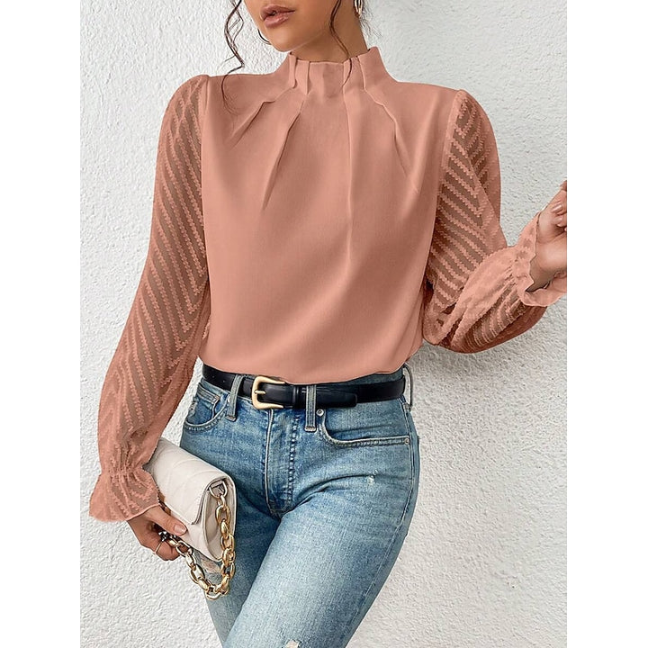 Elspeth | Elegant High-Neck Blouse