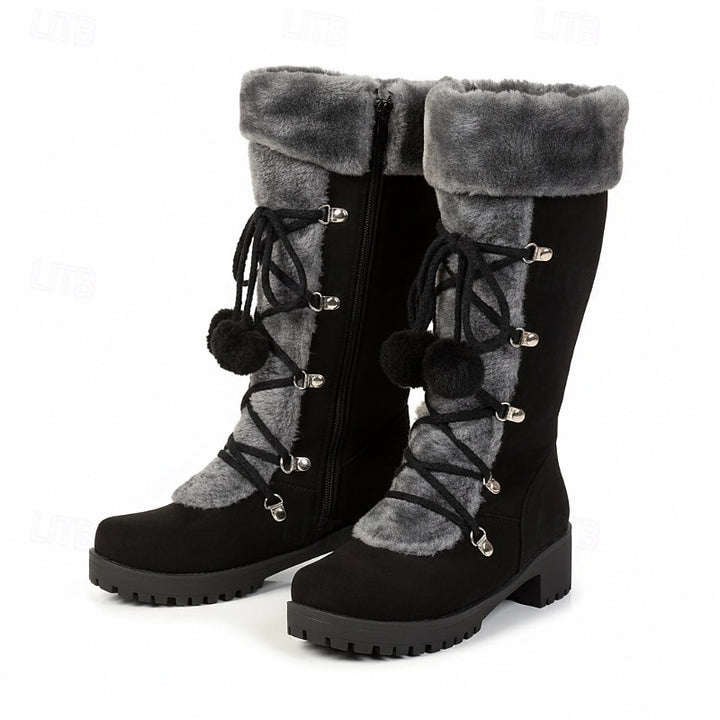 Sabrina | Cozy Lace-Up Winter Boots