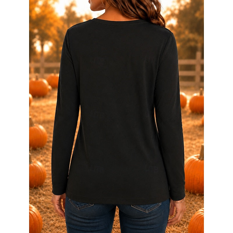 Fern | Halloween Witch Graphic Long-Sleeve Top
