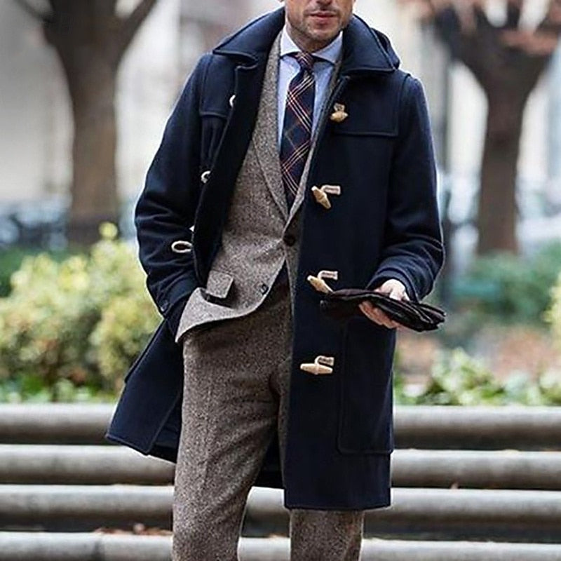 Fletcher hooded toggle overcoat