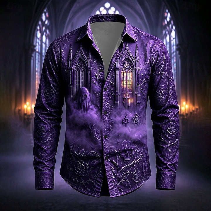 Victor | Gothic Halloween Statement Shirt