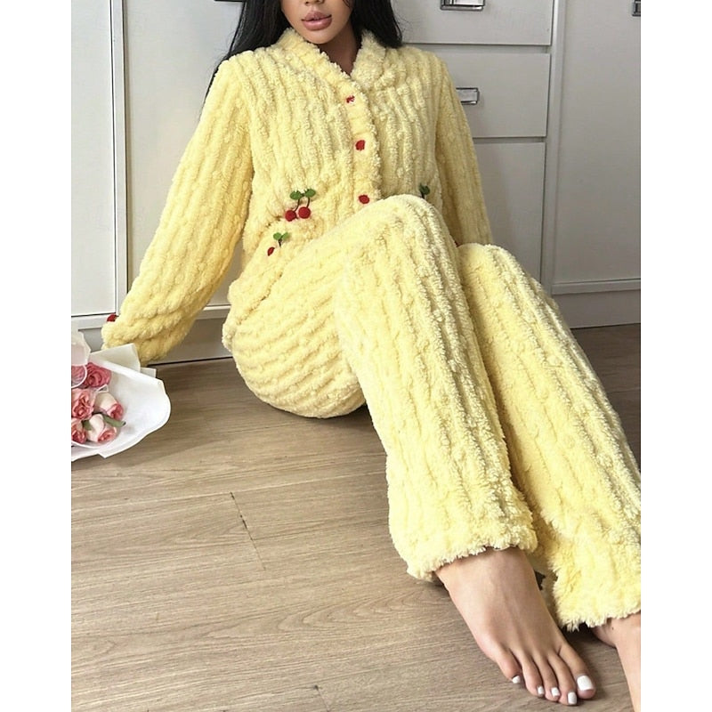 Maribel | Cozy Cherry Two-Piece Set