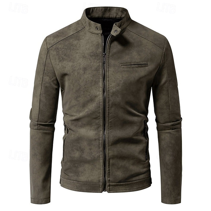 Chase | Classic Stand-Collar Biker Jacket