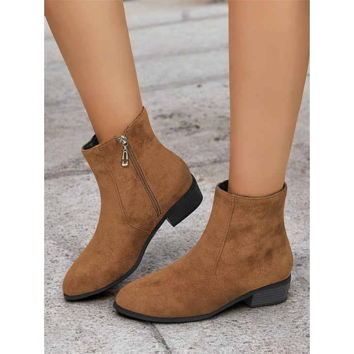 Sloane | Side-Zip Block Heel Ankle Boots
