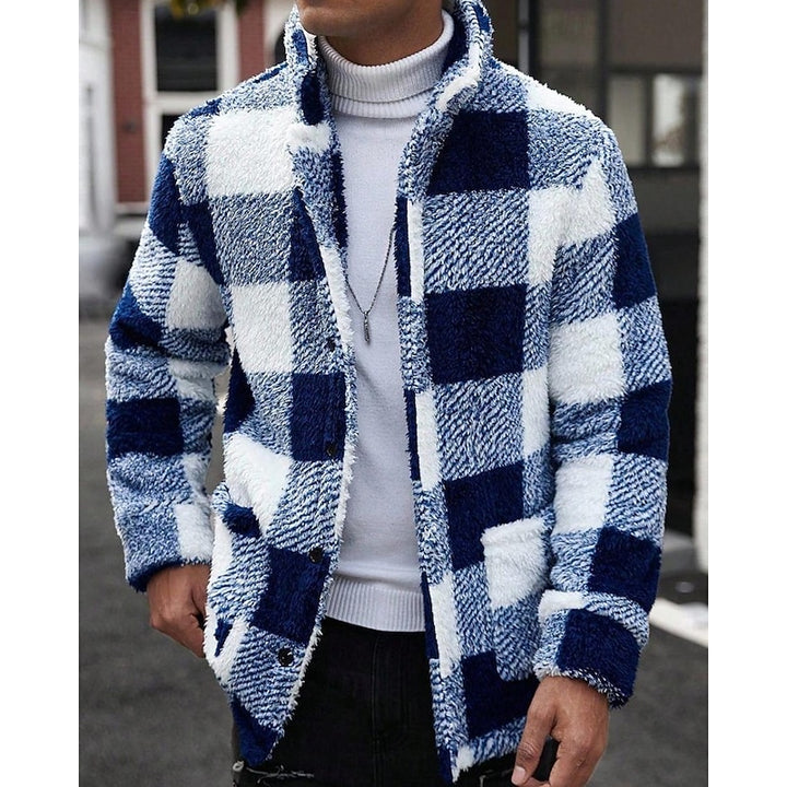 Merritt | Checked Standing-Collar Jacket