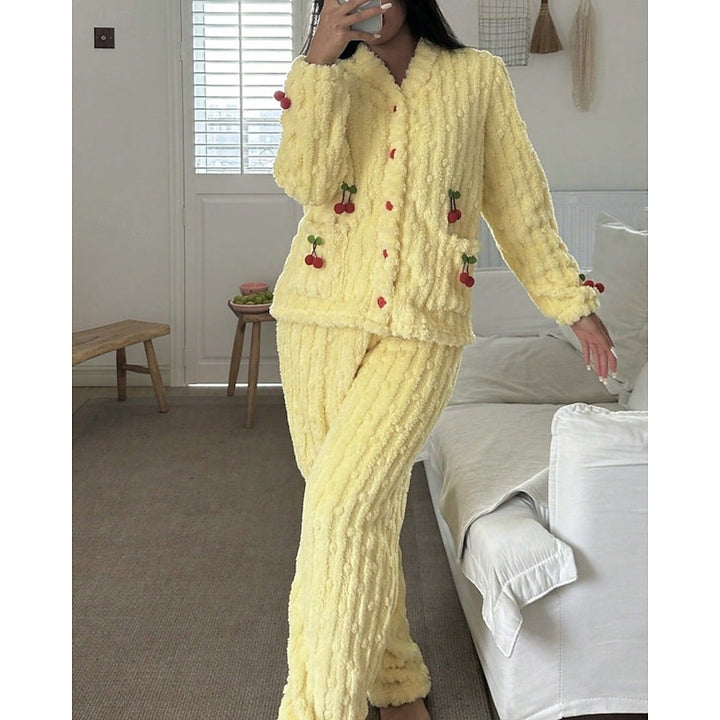 Maribel | Cozy Cherry Two-Piece Set